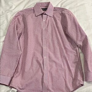 Kenneth Cole New York Pink Checkered Shirt